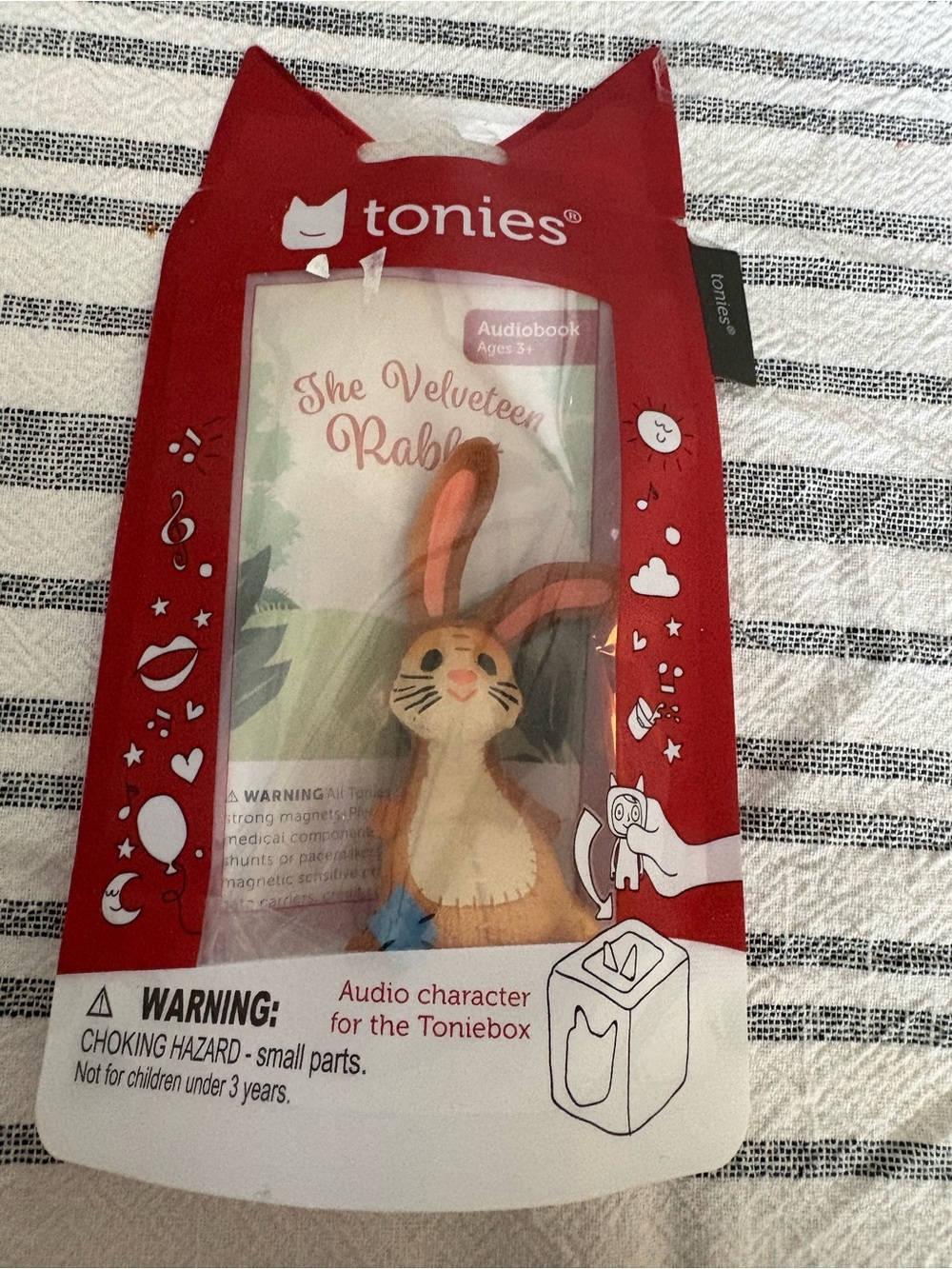 Tonies The Velveteen Rabbit Orange Plush Audio Character for Toniebox
